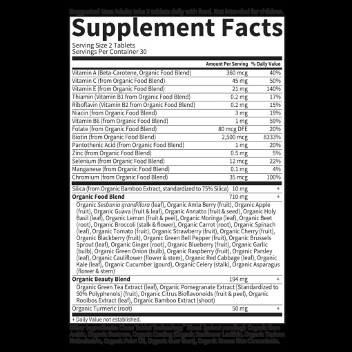 Garden of Life - Mykind Organics Organic Plant Collagen Builder - 60 Vegan Tablets - Image 2