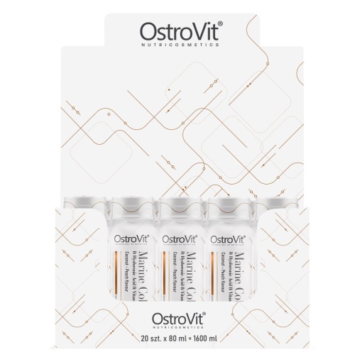 OSTROVIT Collagen Marine Shot coconut & peach (80 ml x 20 DISPLAY)