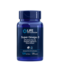 Super Omega-3 Plus EPA/DHA Fish Oil with Sesame Lignans & Olive Extract Softgels