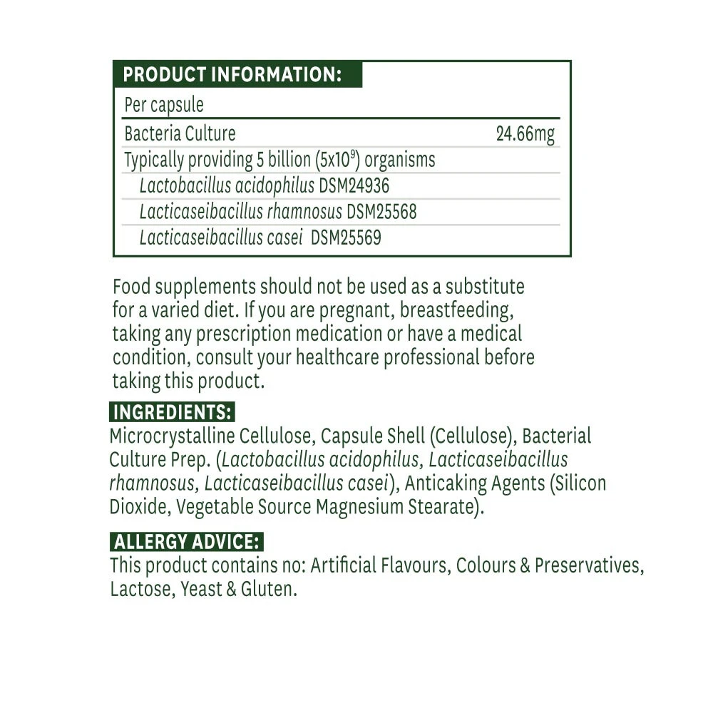 Nature's Aid - Acidophilus 5 Billion, 60 Capsules - Image 2