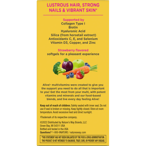 Nature's Way - Hair, Skin & Nail Supplement (60 Softgels) - Image 3