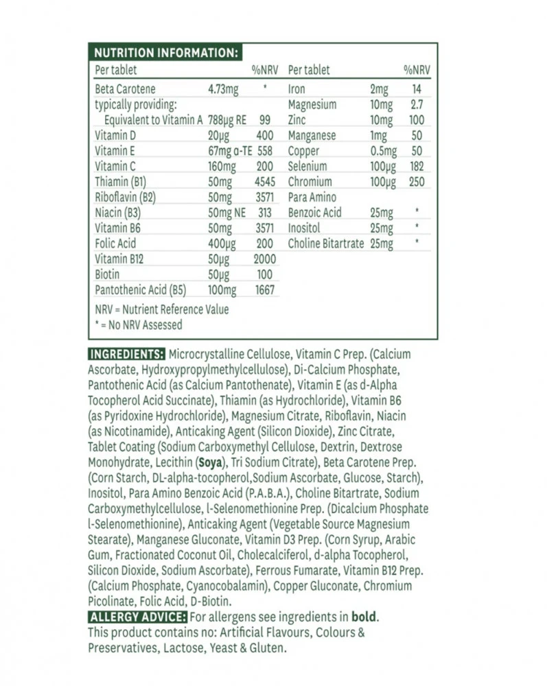 Nature's Aid - Quantum Multi-Vitamins & Minerals (30 Tablets) - Image 2