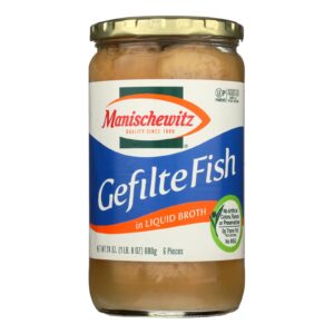 Manischewitz - Gefilte Fish In Liquid Broth - Original - Case Of 12 - 24 Oz.