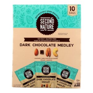 Second Nature - Nut Medley Dark Chocolate - Case Of 4-10-1.25
