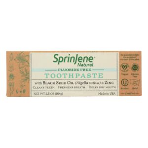 Sprinjene Natural - Toothpaste W-o Fluoride - 1 Each - 3.5 Oz
