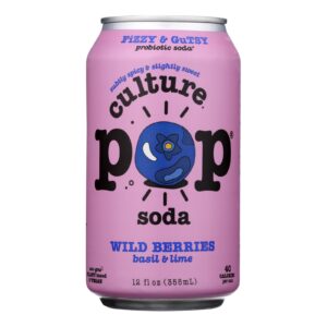 Culture Pop Soda - Soda Wild Berries - Case Of 6-4-12 Fz