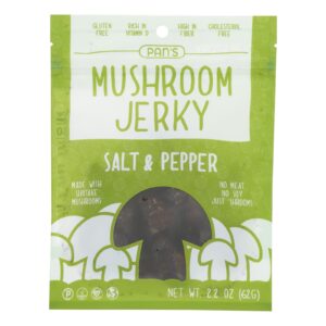 Pan's - Mushroom Jerky Salt Pppr - Case Of 6-2.2 Oz