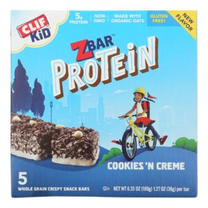 Clif Kid Zbar - Zbar Protein Cky-crm 5ct - Case Of 6-5-1.27oz