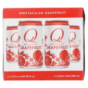 Q Drinks - Sparkling Grapefruit - Case Of 6-4 Packs - 7.5oz Cans