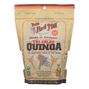 Bob's Red Mill Organic Whole Grain Tri-color Quinoa - Case Of 4 - 26 Oz