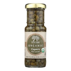 Divina Organic Capers - Case Of 12 - 3.5 Oz