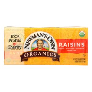 Newman's Own Organics Raisins  - Case Of 12 - 6-1.0 Oz