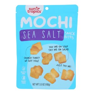 Sun Tropics Mochi Rice Bites Sea Salt - Case Of 12 - 3.50 Oz