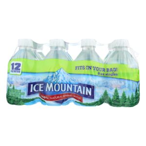 Ice Mountain - Natural Spring Water - Case Of 4 - 12-8 Fl Oz.