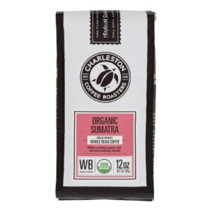 Charleston Coffee Roasters - Coffee Sumatra Whole Bean - Case Of 6 - 12 Oz