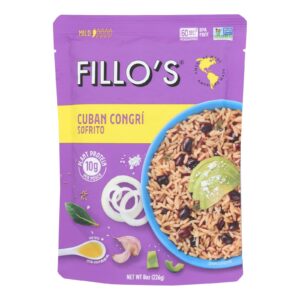 Fillo's - Congri Rice-beans Cuban - Case Of 6-8 Oz