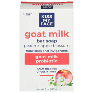 Kiss My Face - Br Soap Goatmlk Pch-apblo - 1 Each-5 Oz