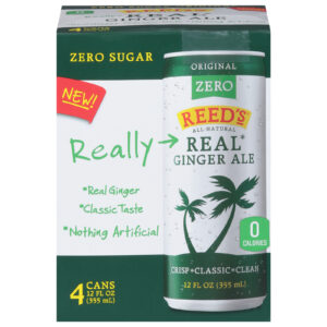 Reed's - Ginger Ale Zero Sleek - Case Of 6-4-12 Fz