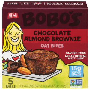 Bobo's Oat Bars - Oat Bite Chocolate Almond Brownie - Case Of 6-5-1.3 Oz