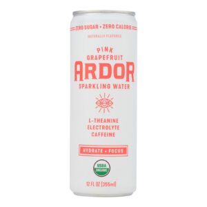 Ardor Sparkling Water - Sparkling Water Pink Grpft - Case Of 12-12 Fz