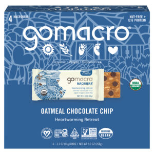Gomacro - Bar Oatmeal Chocolate Chips - Case Of 7-4-2.3 Oz