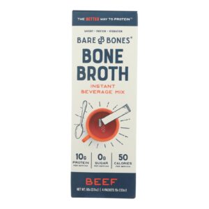 Bare Bones Broth - Bone Broth Bf Instnt Stk - Case Of 8-2.12 Oz