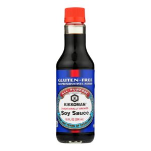 Kikkoman Soy Sauce - Gluten Free - Case Of 6 - 10 Fl Oz.