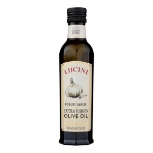 Lucini Italia Robust Garlic Extra Virgin Olive Oil - Case Of 6 - 8.5 Fl Oz.