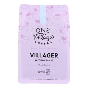 One Village Coffee - Coffee Villager Medium Whole Bean - Case Of 6-12 Oz