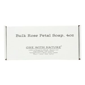 One With Nature Bar Soap - Rose - Case Of 24 - 4 Oz.
