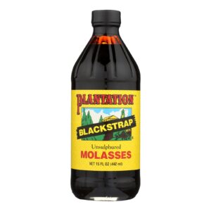 Plantation Blackstrap Molasses Syrup - Unsulphured - Case Of 12 - 15 Fl Oz.