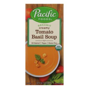 Pacific Natural Foods Tomato Basil Soup - Creamy - Case Of 12 - 32 Fl Oz.