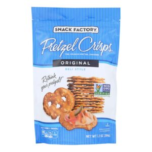 Pretzel Crisp Pretzel Crisps - Original - Case Of 12 - 7.2 Oz.