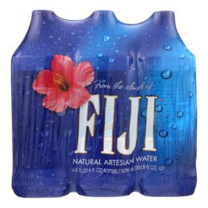 Fiji Natural Artesian Water Artesian Water -1 Liter - Case Of 2 - 6-33.8fl Oz