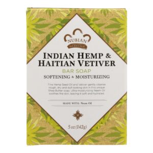 Nubian Heritage Bar Soap Indian Hemp And Haitian Vetiver - 5 Oz