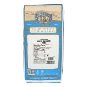 Lundberg Family Farms California White Basmati Rice - Case Of 25 Lbs