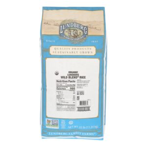Lundberg Family Farms Organic Wild Blend Gourmet Brown Rice - Case Of 25 Lbs