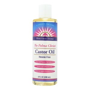 Heritage Products Castor Oil Hexane Free - 8 Fl Oz