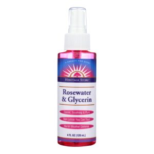 Heritage Products Rosewater And Glycerin Spray - 4 Fl Oz