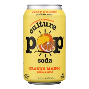 Culture Pop Soda - Soda Orange Pop - Case Of 6-4-12 Fz