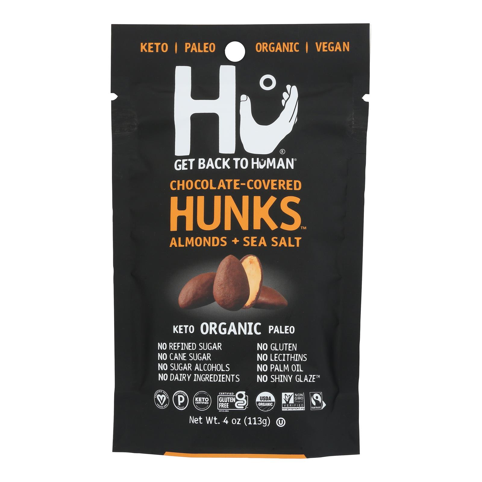Hu - Hunks Organic Chocolate Cvrd Al-ss - Case Of 6-4 Oz