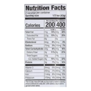 Probar Organic Peanut Butter Chocolate Chip Bar - Case Of 12 - 3 Oz