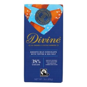 Divine - Bar Chocolate Milk Toff-ssalt - Case Of 12 - 3 Oz