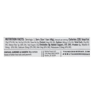 Thunderbird - Bar Chocolate Almond Butter Sea Salt - Case Of 12-1.7 Oz