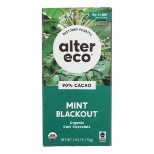 Alter Eco Americas - Chocolate Dp Dark Crisp Mint - Case Of 12 - 2.65 Oz
