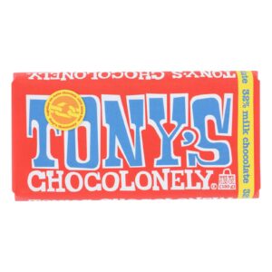 Tony's Chocolonely - Bar Chocolate Milk 32% - Case Of 15 - 6.35 Oz