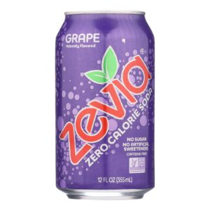 Zevia - Soda Grape Zero Calorie Can - Case Of 4-6-12 Fluid Ounces