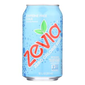 Zevia - Soda Cola Cafe Free Zero Calorie - Case Of 4-6-12 Fluid Ounces