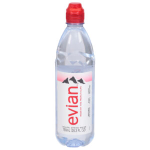 Evian's Spring Water - Spring Water Natural Sport Cap - Case Of 12-25.4 Fluid Ounces