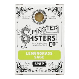 Spinster Sisters Company - Soap Bar Lemongrass Sage - 1 Each-4.5 Ounces